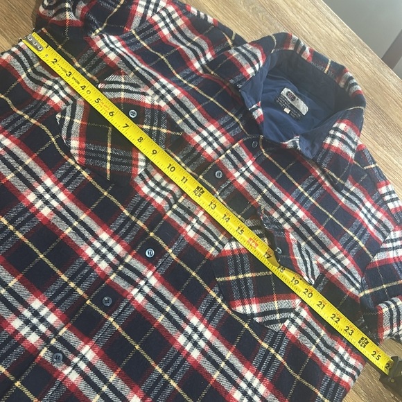 Men's VIP XL flannel - blue red white vintage - Picture 5 of 9